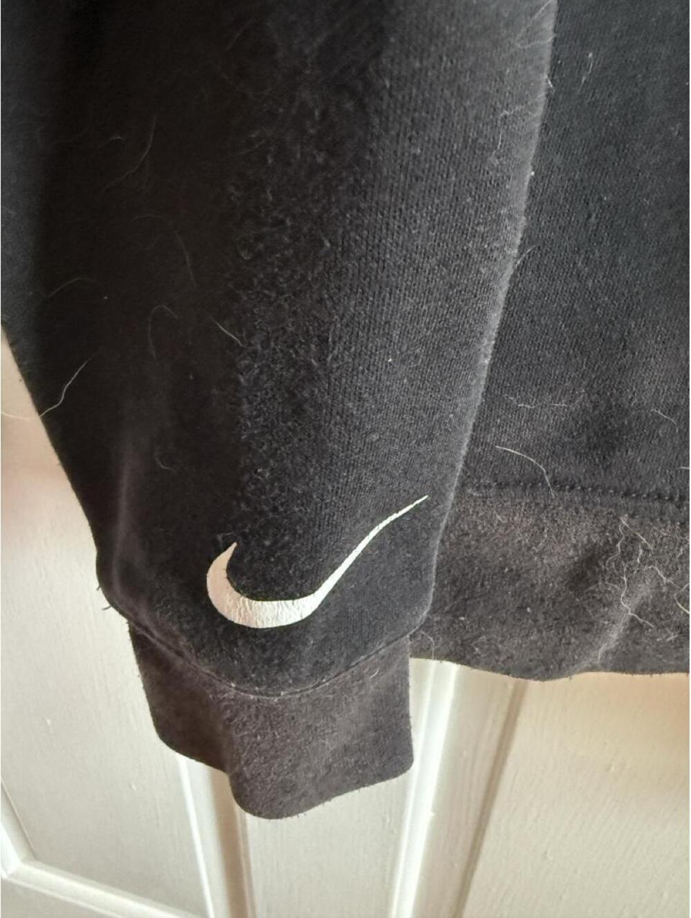 Nike 3Brand Black Full Zip Hoodie with White Logos, Boys' Large - Picture 3 of 3